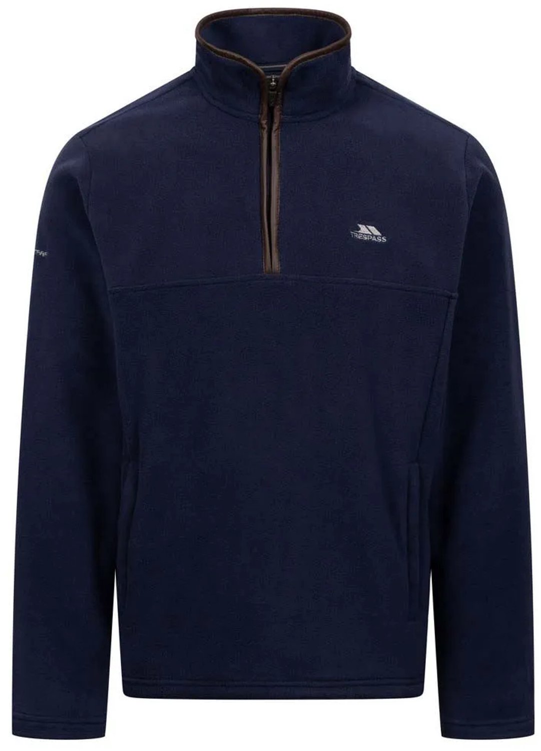 Trespass Huntar Fleece Met Halve Rits Blauw M Man