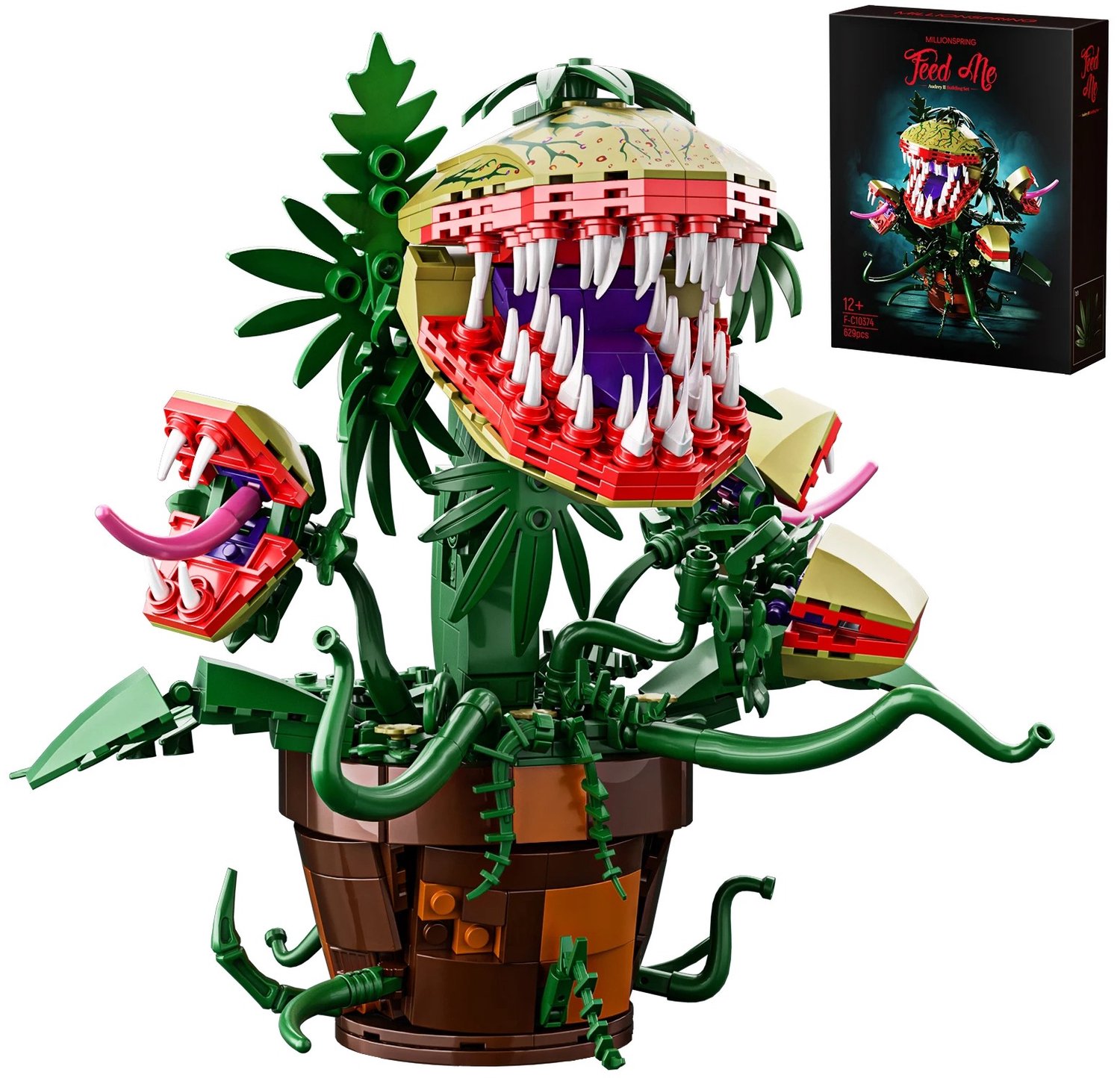 Veya Halloween Bouwpakket plant - Bouwpakketten volwassenen - Halloween decoratie - Bouwstenen - Creatief - Monster - Kinderen
