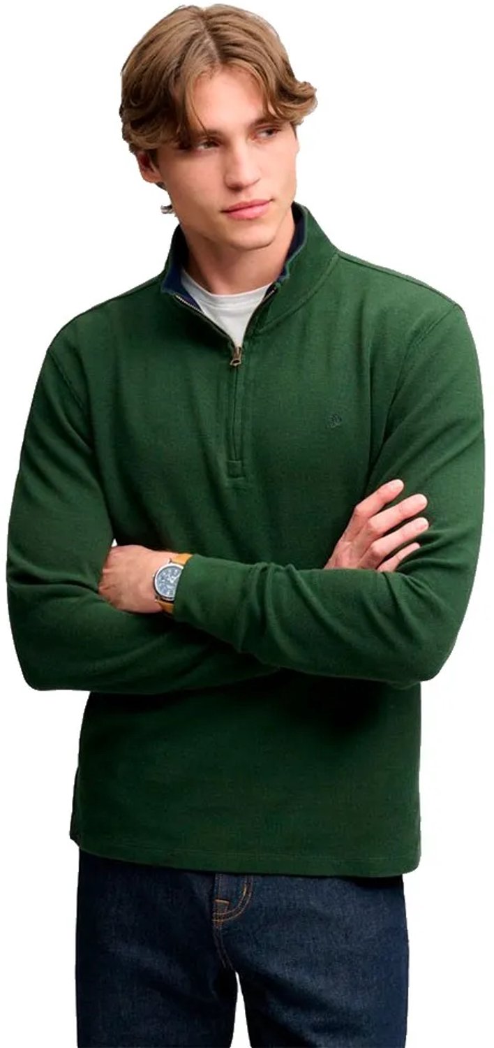 Superdry Garment Dye Rib Sweatshirt Met Halve Rits XL Man Mountain View