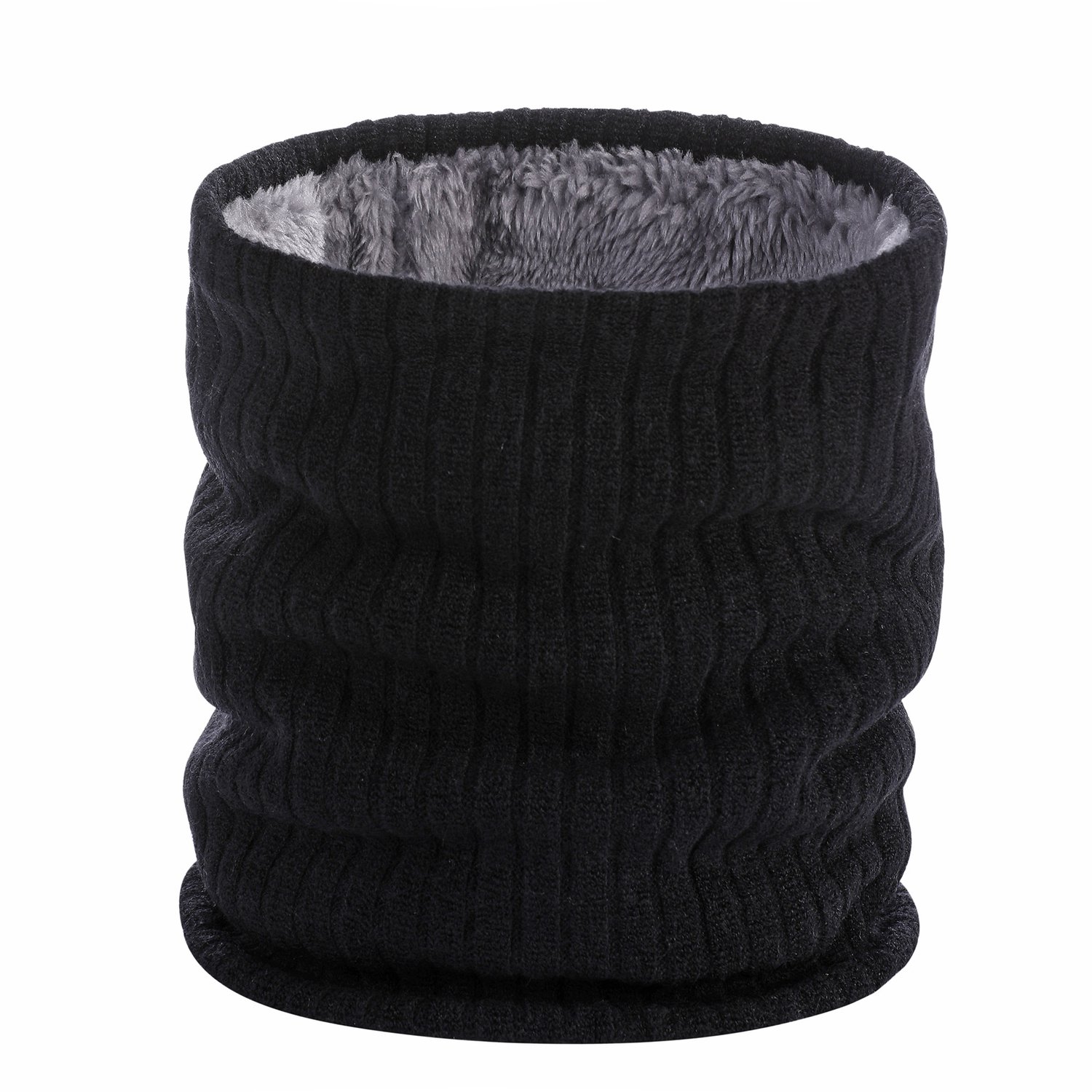 Nekwarmer Fleece Heren & Dames - Geschikt voor Wintersport, Wandelen & Fietsen - Colsjaal - Halswarmer - Sjaal - Zwart