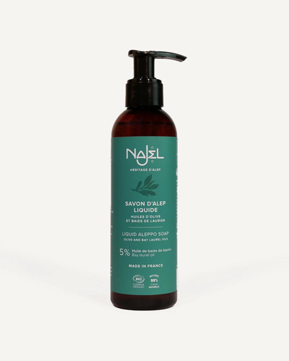 Aleppo Zeep Vloeibaar (Biologisch & Koudgeperst) - Najel 200 ml
