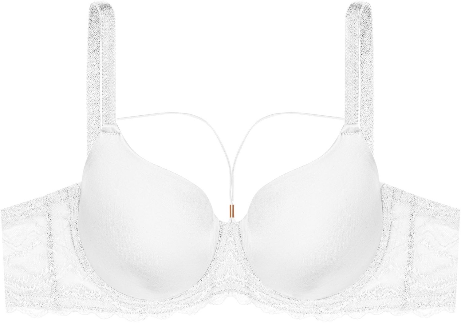 ESOTIQ Nayu - Beha - 70H - Voorgevormde cups - Kanten details Wit