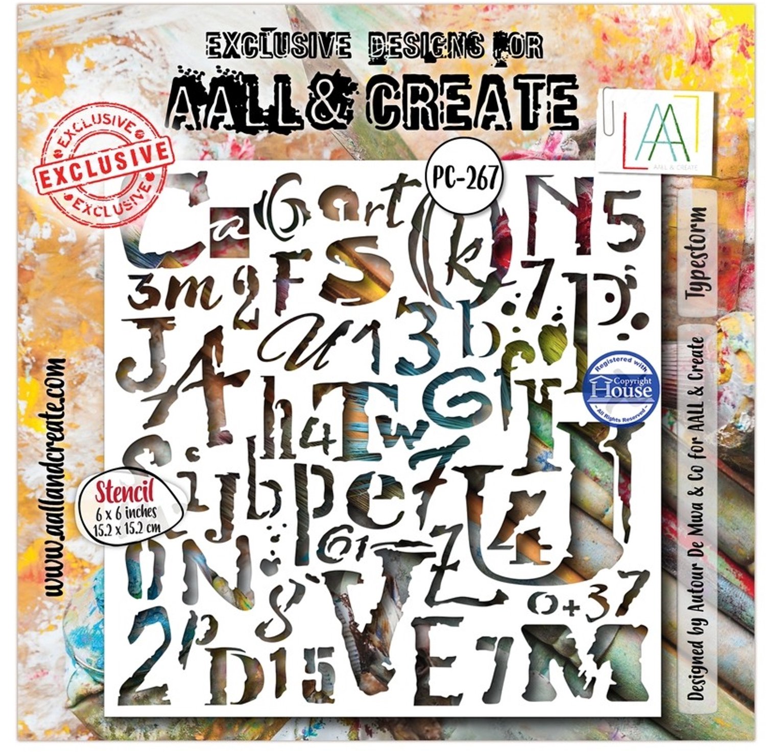 Aall & Create stencil - Typestorm