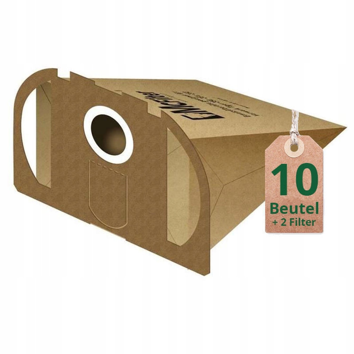 10 Papieren Stofzuigerzakken + 2 Filters voor Vorwerk Tiger VT250-252