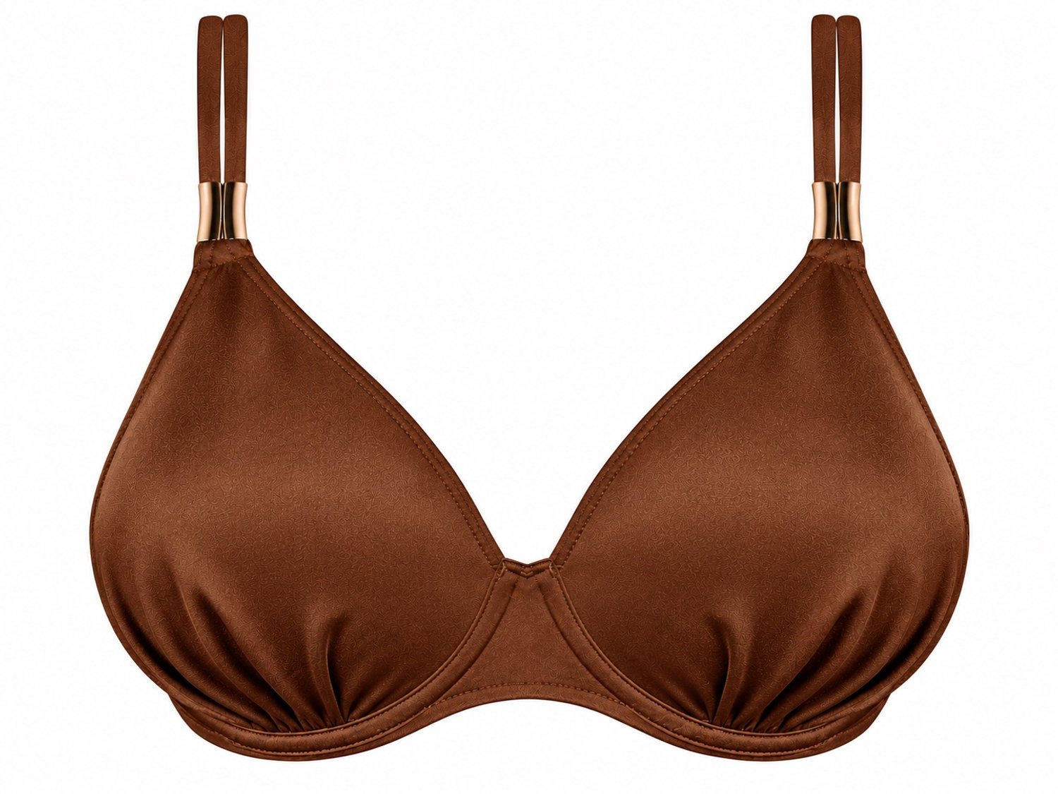 Marie Jo Swim Hello Sunset Voorgevormde Bikini Top Hartvorm 1008816 Sepia - maat EU 70F / FR Bruin