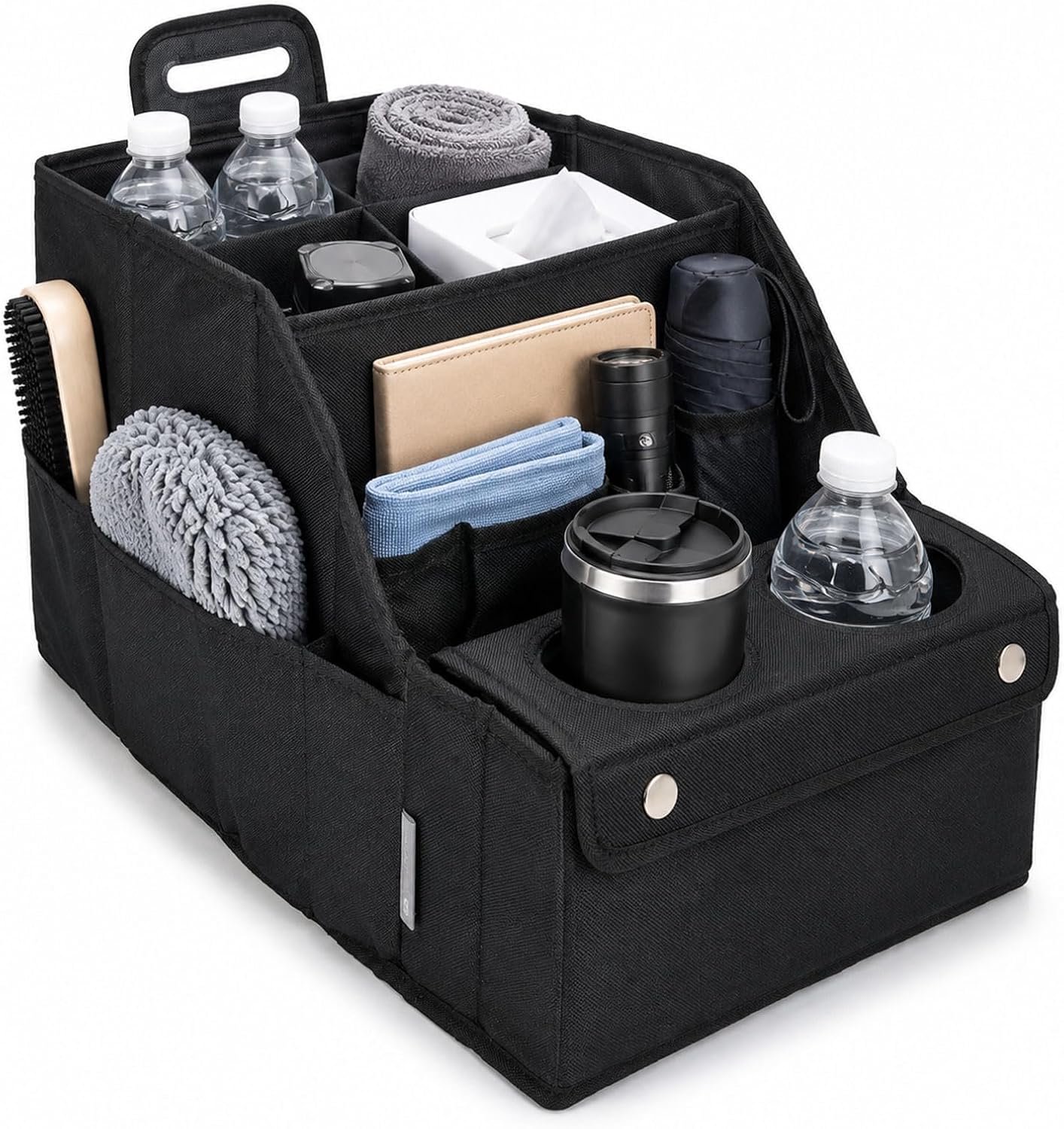 Auto-organizer, kofferbak, leer, opbergdoos, opvouwbaar, multifunctioneel - ShopVlot