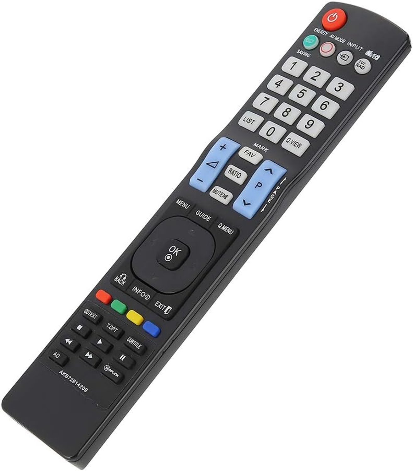 Afstandsbediening - Vervangende afstandsbediening - Geschikt voor LG 42LE4500 en 47LE5310 - Inclusief diverse modellen - Eenvoudig in gebruik