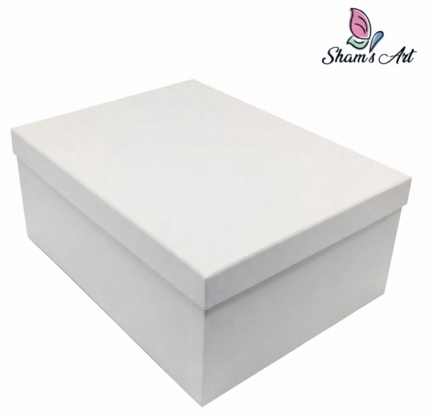 Luxe Doos met Deksel - 37.5*29*16cm - Wit - Cadeaudoos / Opbergdoos – Stevig & Herbruikbaar – Voor Cadeaus, Kerst, Bruiloft of Opslag