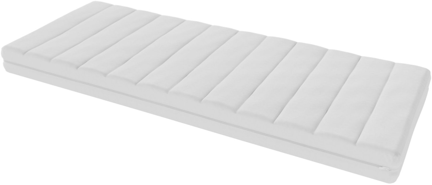Toros Bedden Matras 70x180 - 14cm dik - HR Koudschuim - Bamboo hoes - contour gesneden 7-zone Wit