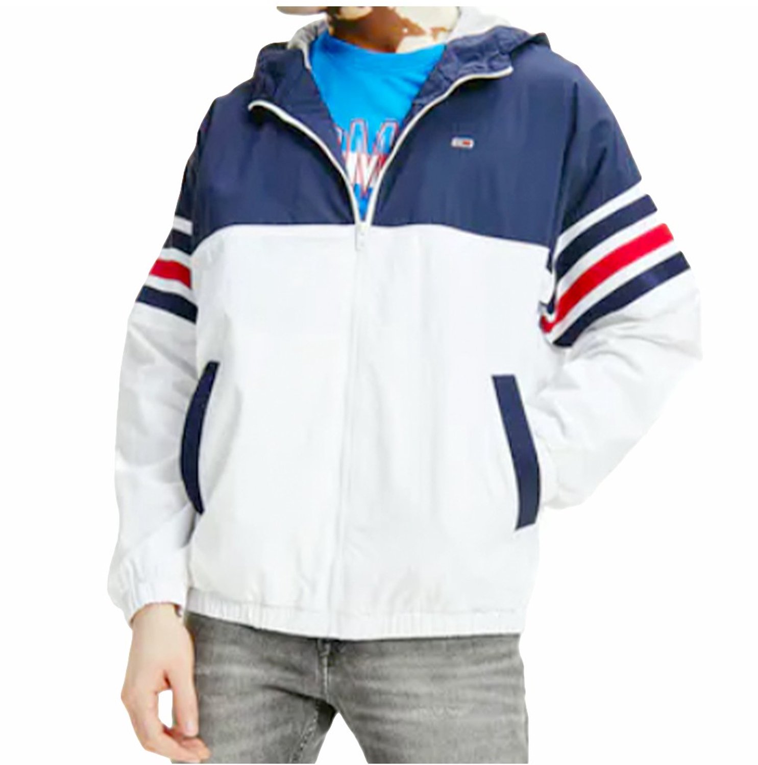 Tommy Hilfiger Jeans Windbreaker Heren Blauw