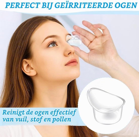 Oogbadset met 20 Steriele Spoelbekers voor Hygiënische Oogverzorging en Ontspanning bij Oogvermoeidheid — afbeelding 5