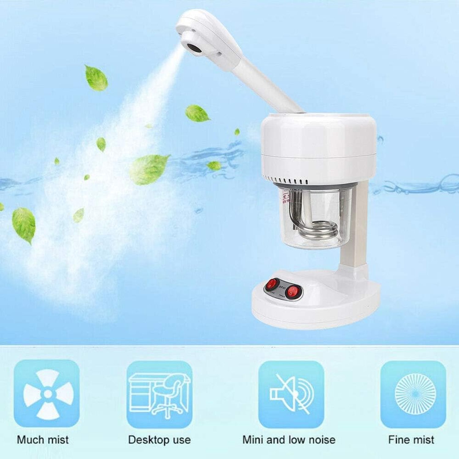 SnelShoppen - Facial Sauna, Nano Ionic Facial Steamer, Pore Cleanser, Gezichtsverzorging, Persoonlijke Huidverzorging, SPA, Zacht en Effectief, Voor T
