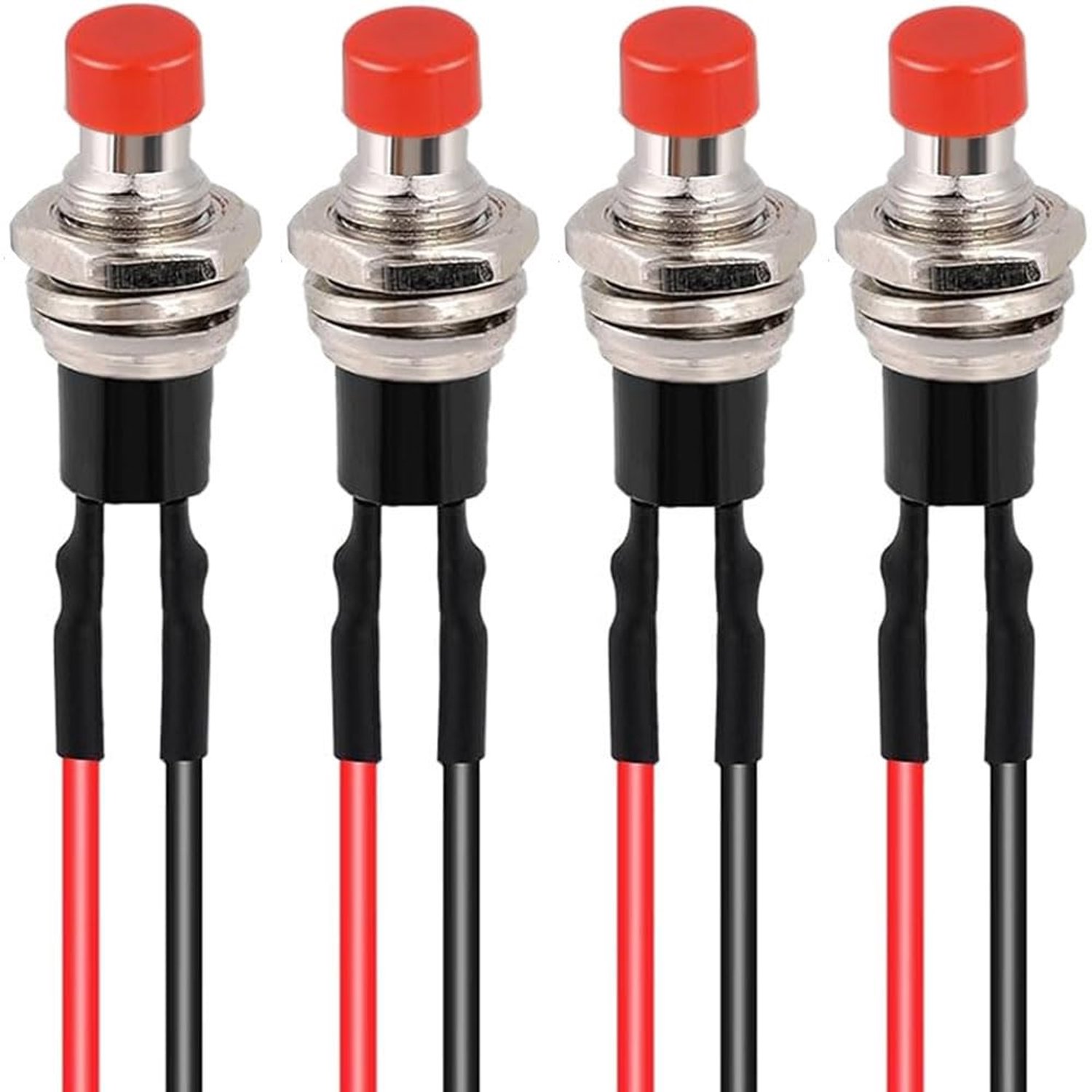 Mini drukknop schakelaar 7mm - zelfremmend - 2-polig - ideaal voor DIY-projecten - ShopVlot