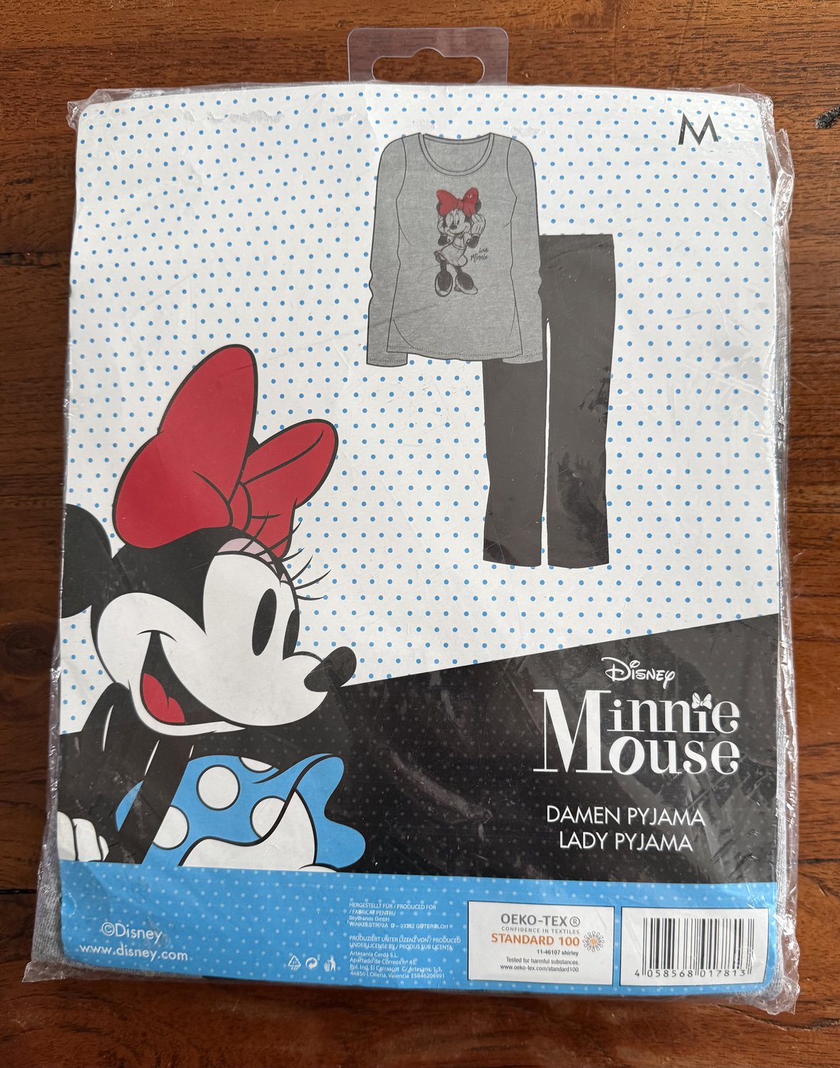 Disney Minnie Mouse Damens pyjama grijs