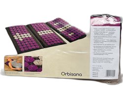 Orbisana acupressuurmat met kussen, paars