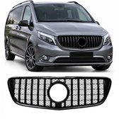 Panamericana Sport Grill Geschikt voor Mercedes Vito W447 2014-2019, Hoogglans Zwart