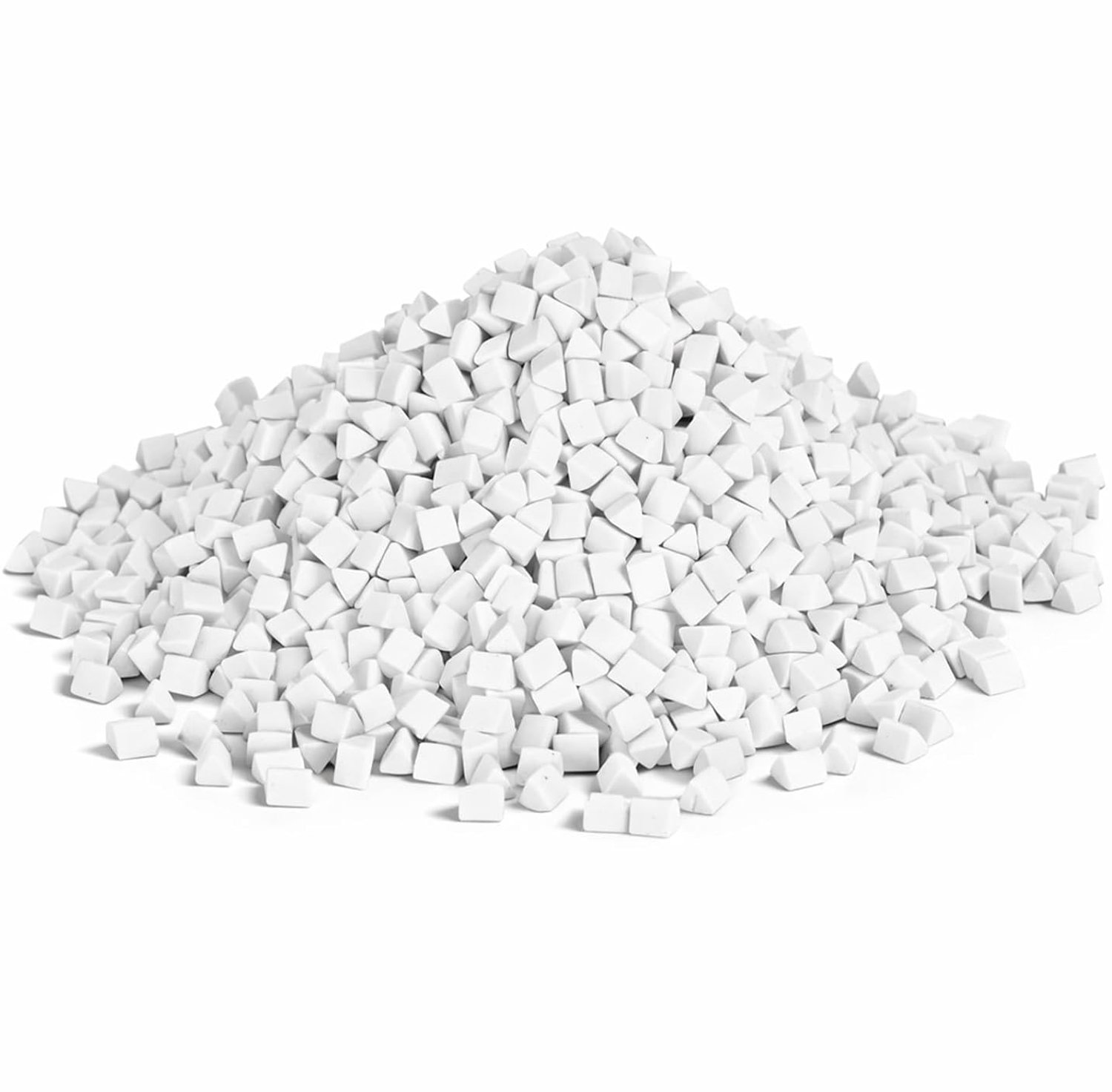 Ceramic Media for Druming Stone, Stone-Tumbling Ceramic Filler, Rock Tumbling Ceramic Filler, Triangular Polishing - ShopVlot