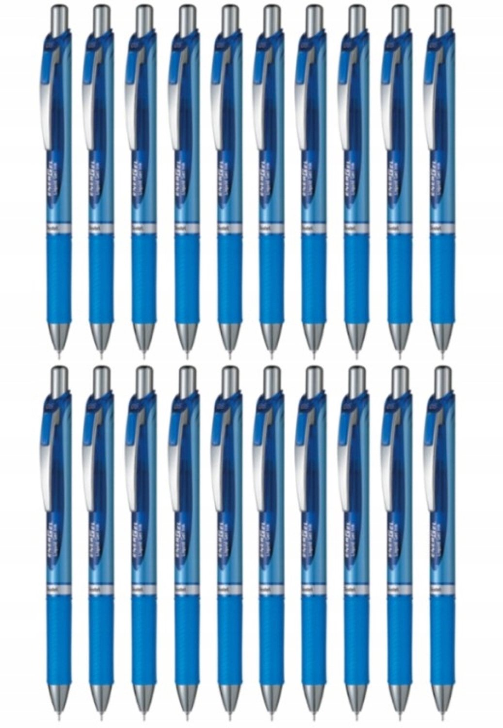 Pentel EnerGel BLN75 Gel Pen Blauw 0.5mm - Set van 20