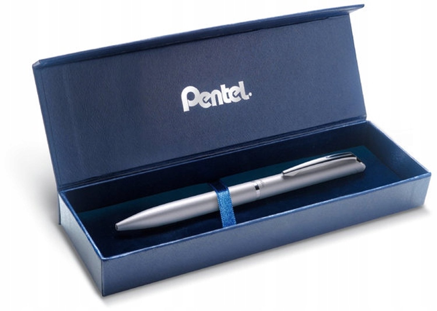Pentel EnerGel Zilveren Rollerball Pen 0.7mm met Etui