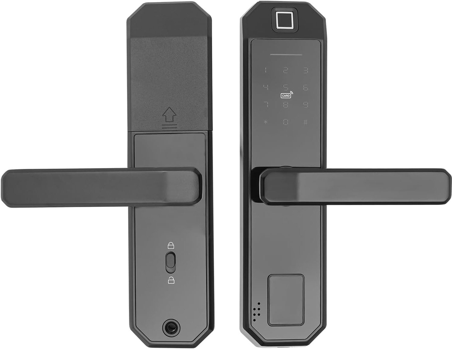 Fingerprint Door Lock Intelligent Lock Electronic Door Lock with 4 x AAA Fingerprint Lock Door Locks with Mortise Lock - ShopVlot