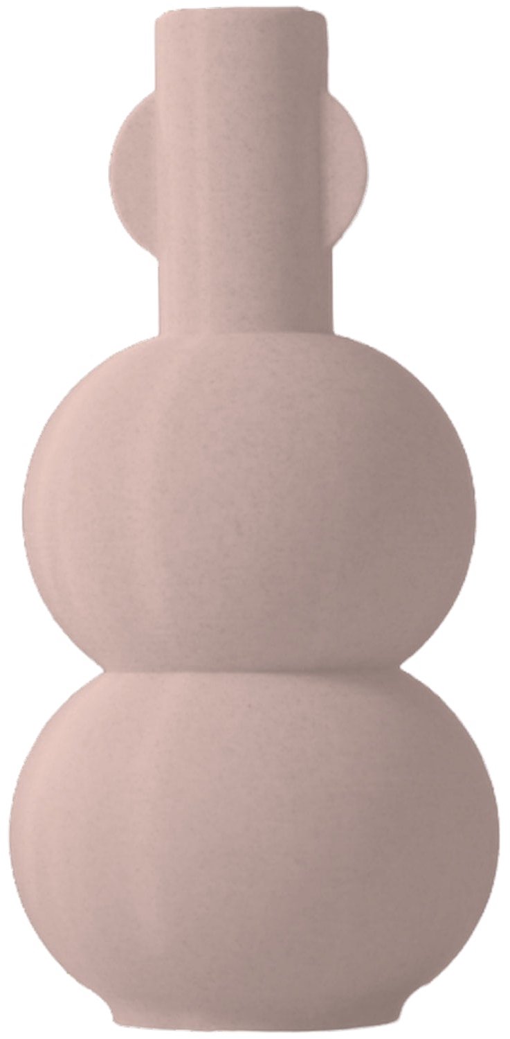 Layvo ZELMA Vaas - Bloesem - D12 x H25 cm - droogbloemen vaas - japandi - gerecycled plastic