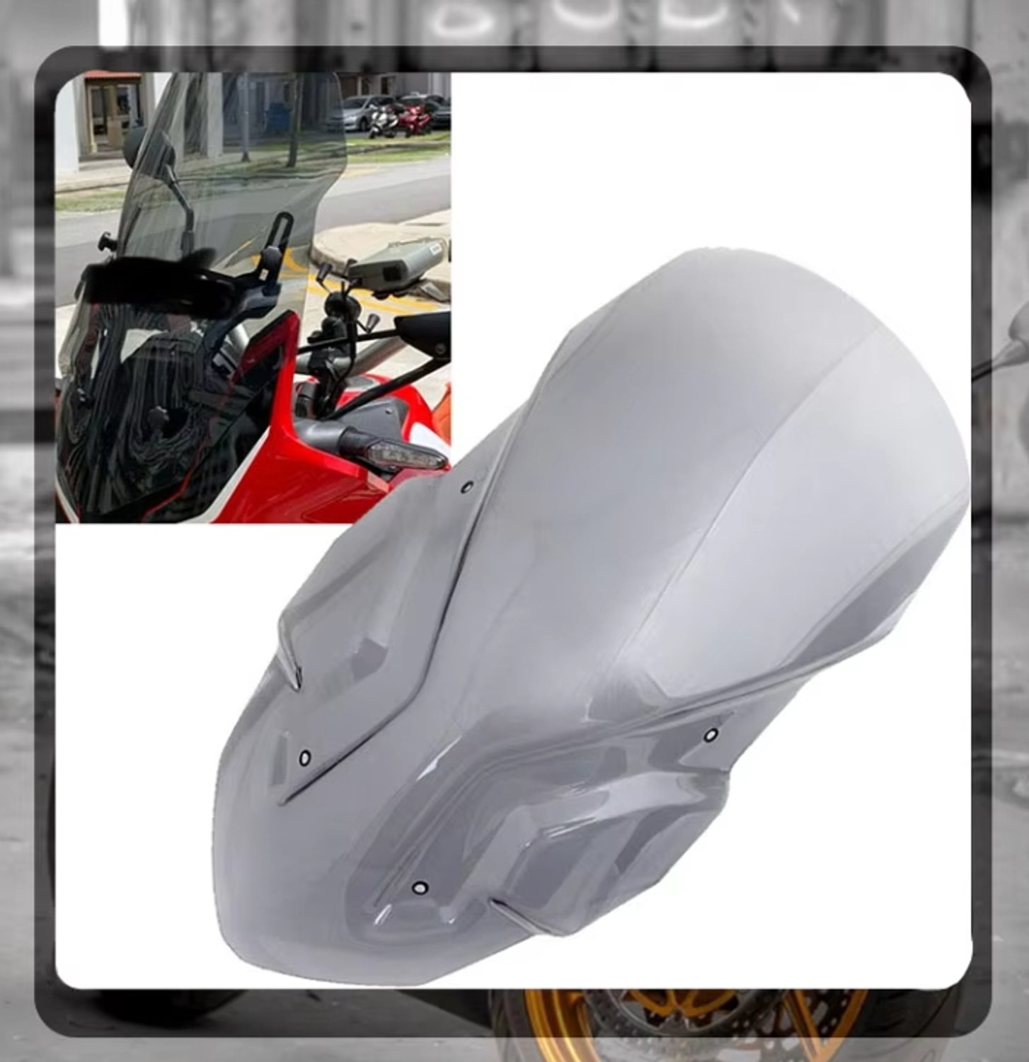 TopX Windscherm Honda CRF1000L 2016-2019 Helder 575mm