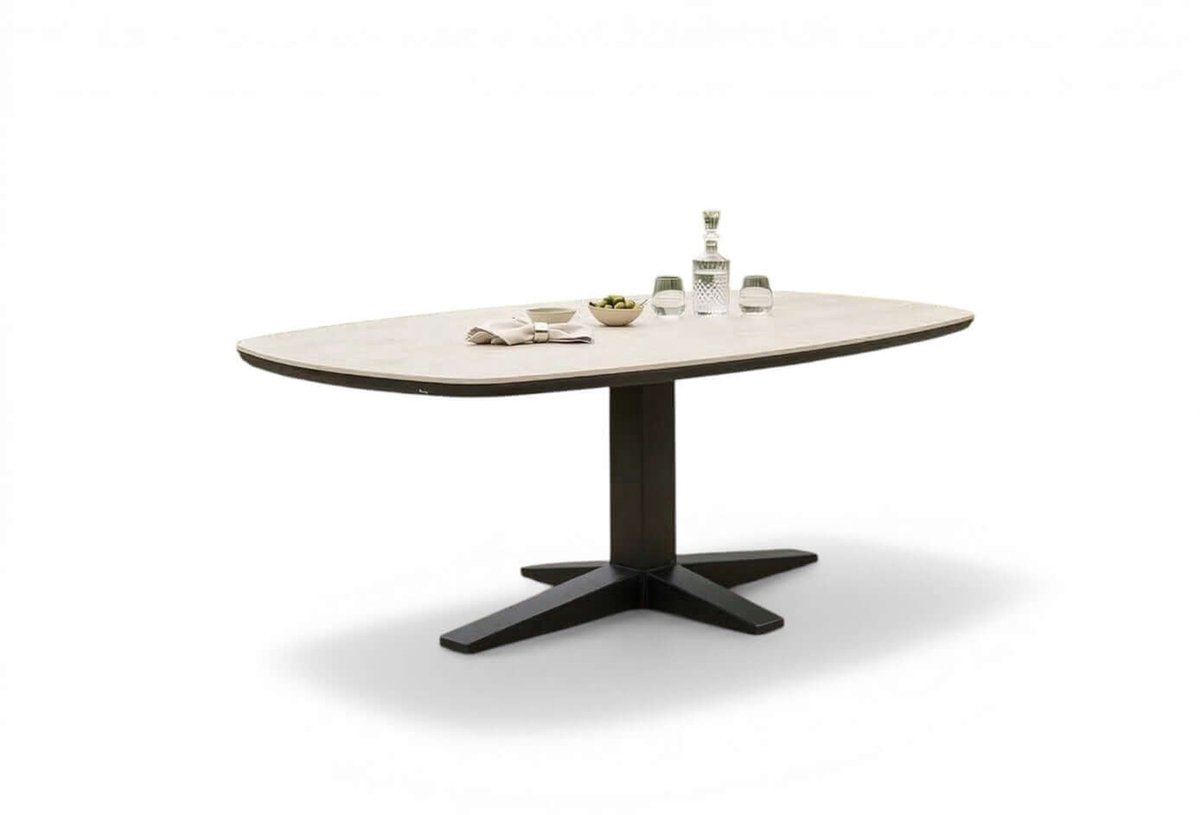 Apple Bee Condor/Zanzibar Dining Tuinset 220 cm - 7 Delig - Black