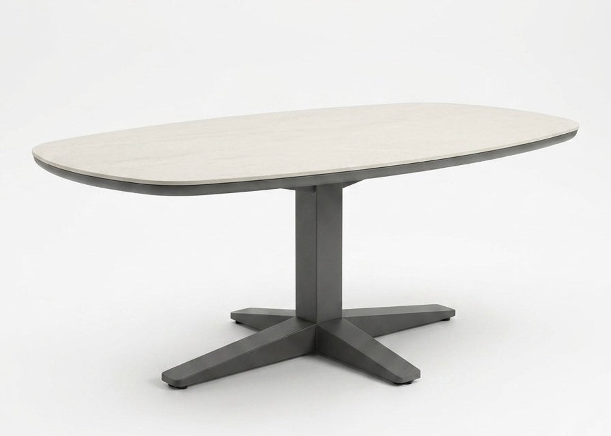 Apple Bee Zanzibar Table de jardin - Taupe - 220x110 cm - Sintered Stone
