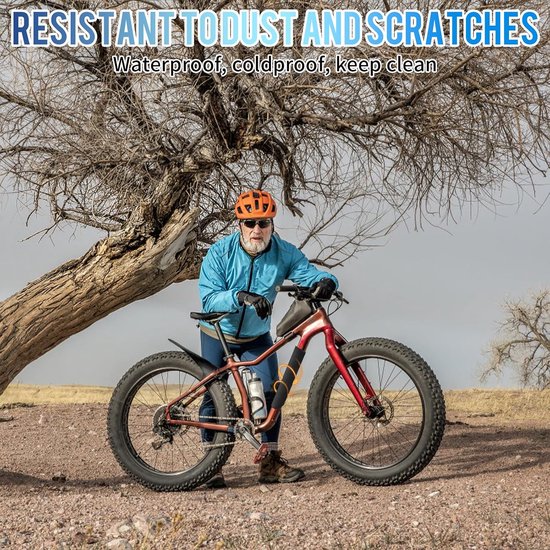 E-Bike Accu Beschermhoes - 2 stuks - GeïNtegreerde Accuhoes - Integrated Battery Cover - Accuhoes Electrische Fiets Of E-Bike - Beschermhoes Voor Bagagedrager Accu Van Elektrische Fiets - Fietsaccu Beschermhoes - Fietshoezen - Universeel — afbeelding 5