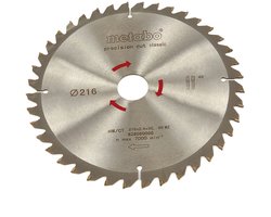 Metabo Cirkelzaagblad HW/CT 216x30mm 40 tands WZ