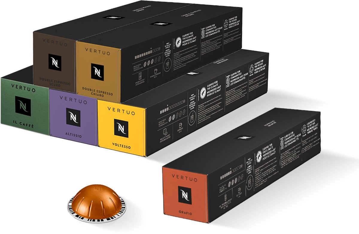 Nespresso - Vertuo - Espresso Pakket - 60 capsules (10 capsules gratis)