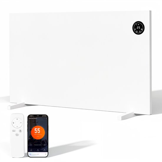 Infraroodpaneel met convectie 750 W - thermostaat - wit