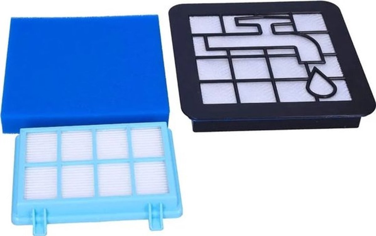 3-delige filterset Geschikt voor PowerPro Compact stofzuigers, FC8010/01 en FC9332/09