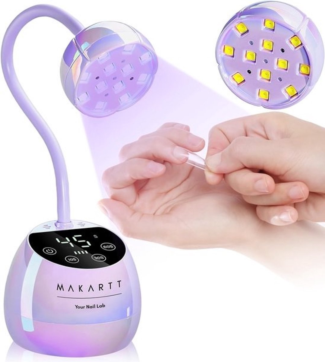 Nageldroger - Nagellamp - Nagels Uitharden - Snelle Droogtijd - 200g Gewicht