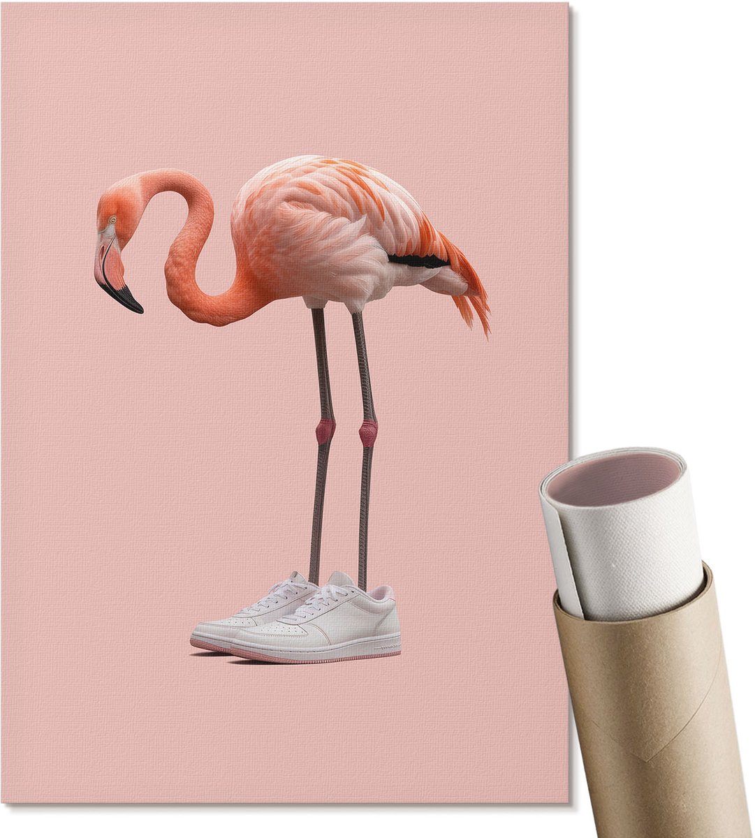 Coloray Polycanvas Wandposter - Expressieve Vrouwelijkheid, Fotografie - A3 - Zwart-wit Patroon - Rechthoek - Canvasposter - Woonkamer, Slaapkamer, Kantoor - Modern