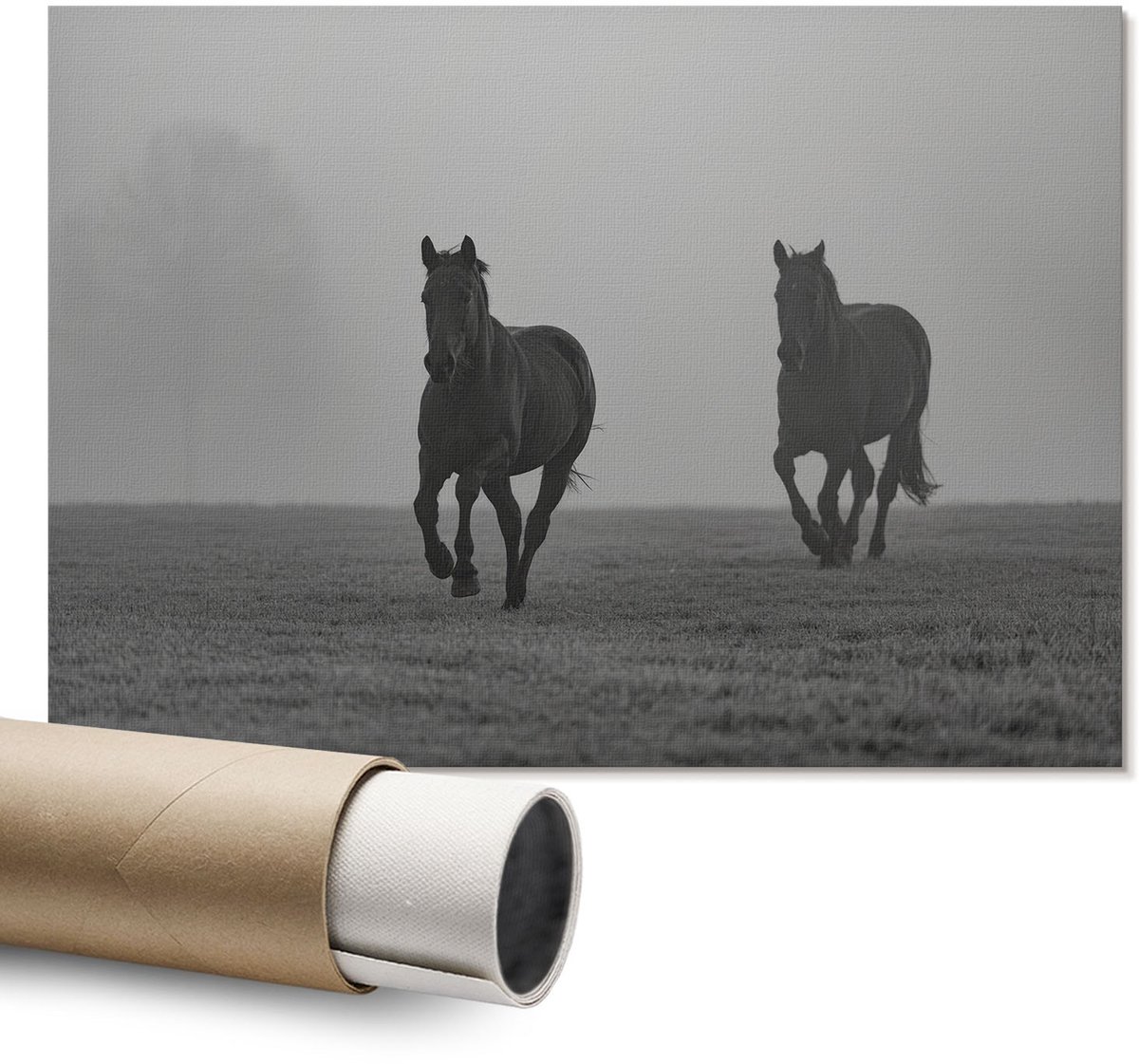Coloray Canvas Poster Polycanvas - Nachtstad, Fotografie - A1 - Roze Patroon - Rechthoek - Decoratieve poster - Kantoor - Modern