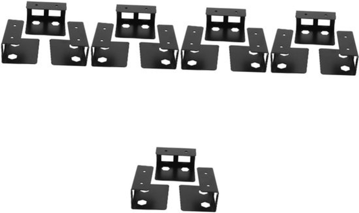 Laptop Houder - Onder Bureau Mount - Ruimte Besparen - Stevige Constructie - 8x6x4cm - Zwart