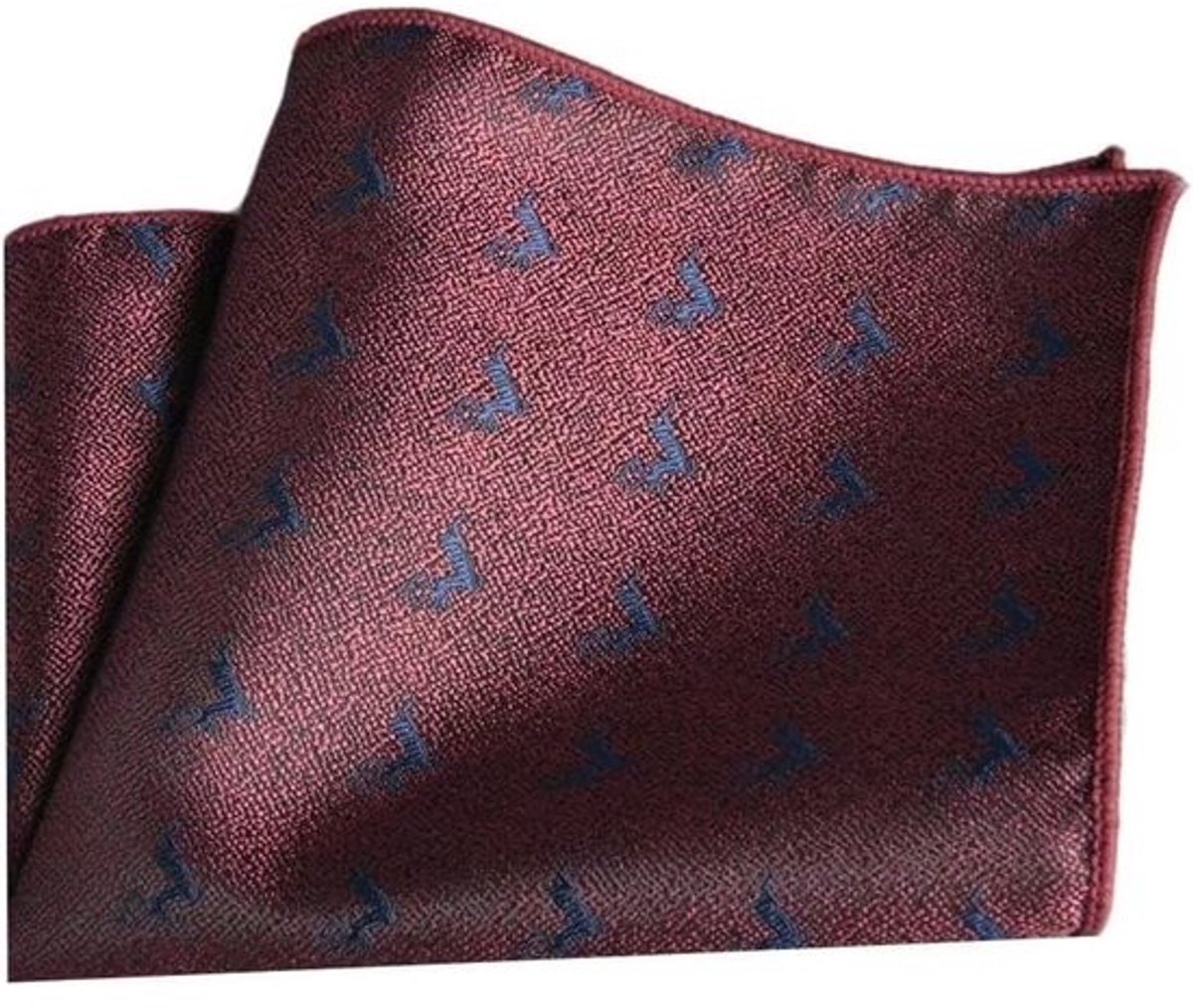 Heren Zakdoeken - Zijde Pochetten - Stijlvol Accessoire - Herbruikbaar Milieuvriendelijk - 2 Stuks - Veelkleurig Rood