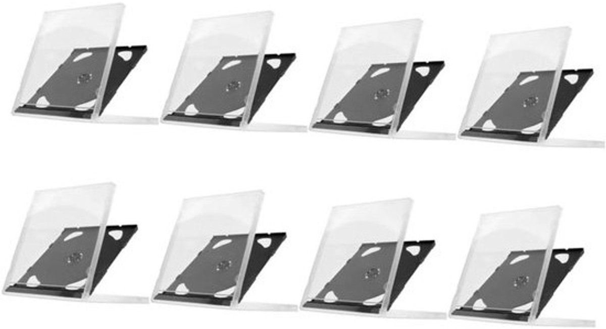 Cd-hoesjes - Cd-map Cd-houder - Cd's Opbergen - Doorzichtig Beschermend - 14 cm breed - Zwart