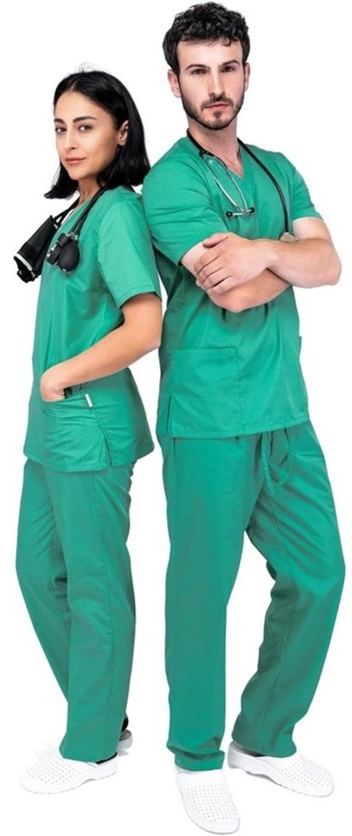 Medische Werkkleding Set - Professionele Kleding Uniform - Zorg Werk - Ademende Stof Bewegingsvrijheid - Unisex Model