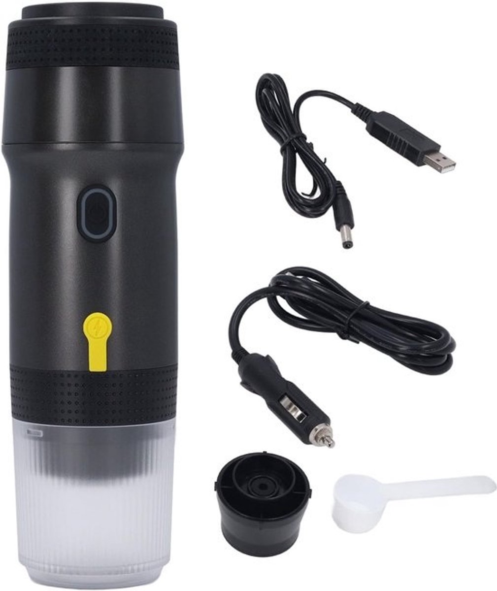 Draagbare Koffiemachine - Reis Koffiezetter - Snel Koffie Maken - Draadloos Verwarmend - 30x20x9 cm