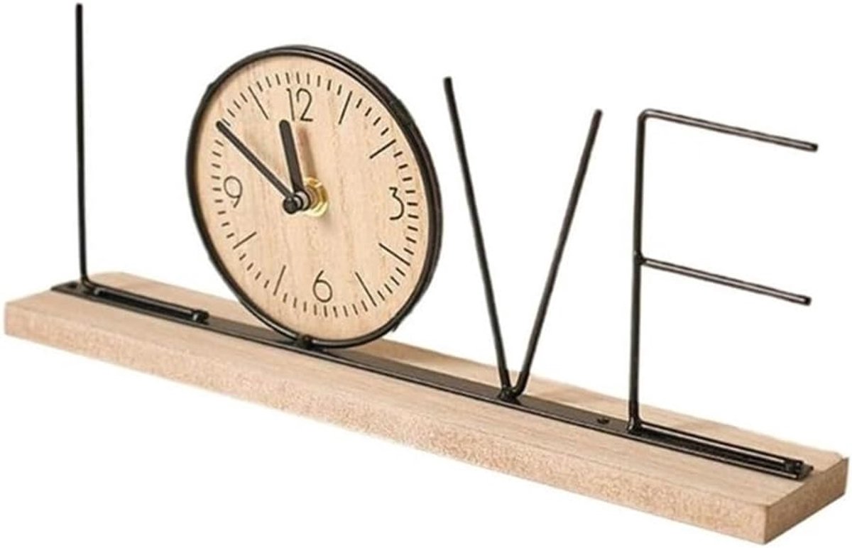 KZQ Decoratieve Houten Staande Klok – Stil, Tijdloos en Elegant voor Elke Ruimte