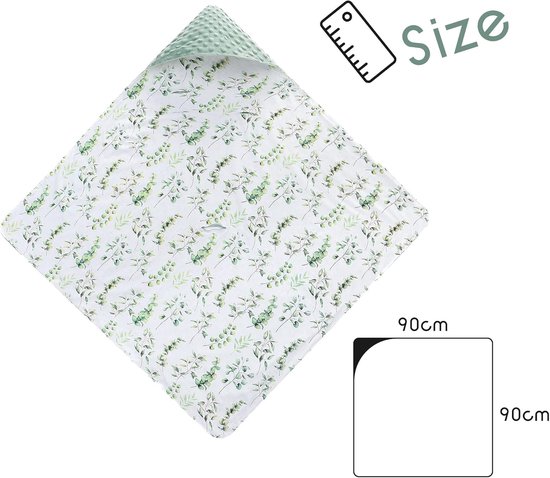 Winterdeken voor baby's, multifunctionele babydeken 90 x 90 cm, geschikt voor in het autostoeltje en de kinderwagen (herfst en winter, bladeren) — afbeelding 5