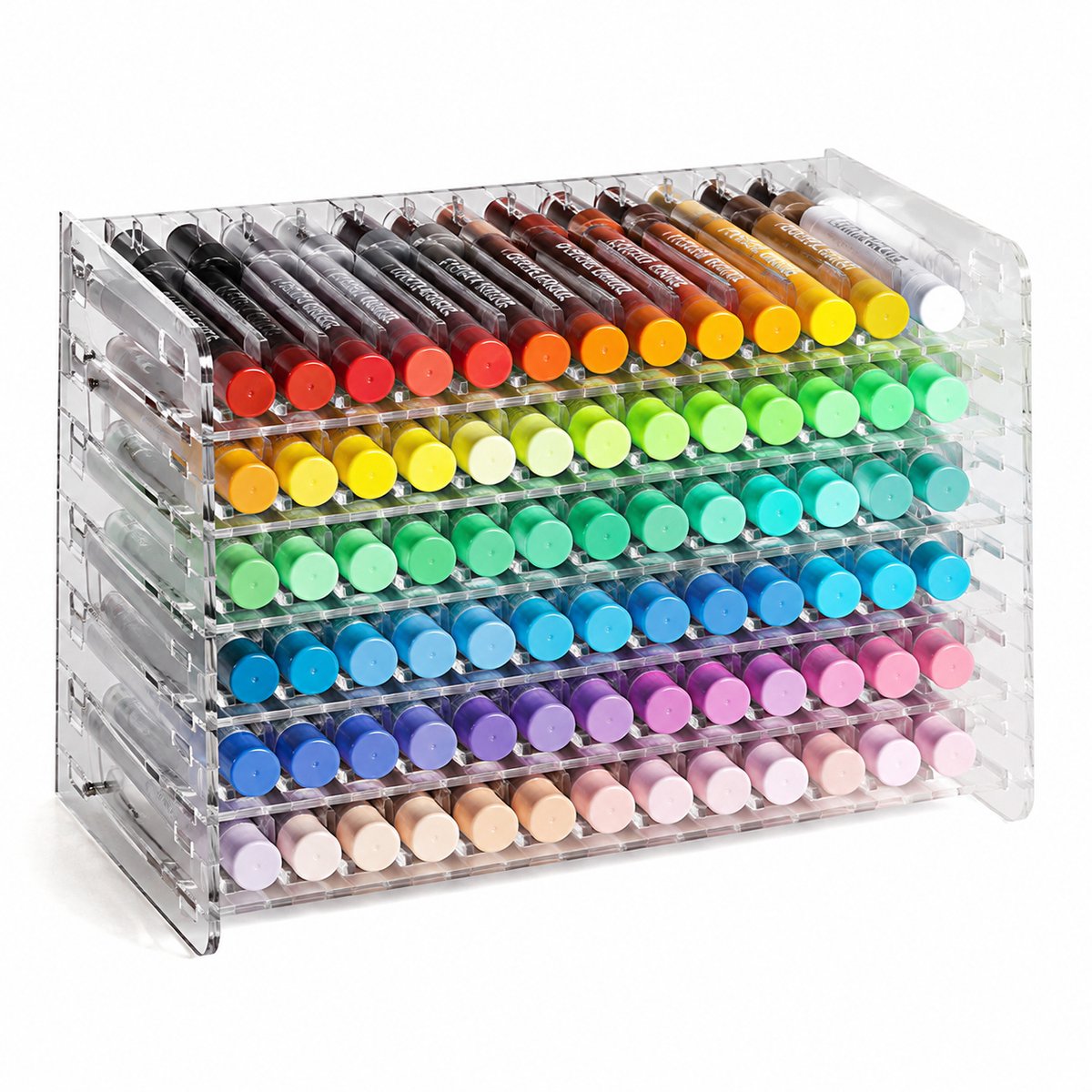 Set van 72 direct-flow acrylmarkers met zachte punt