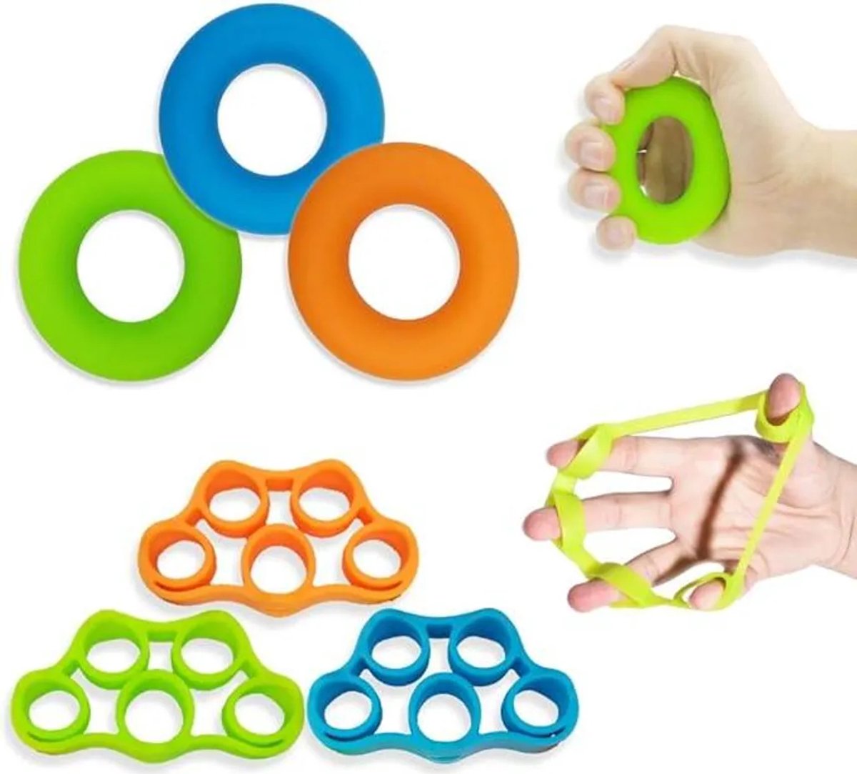 Gripversterkers en -verlengers, gripkrachttrainers, onderarmgripversterkers – 6-pack