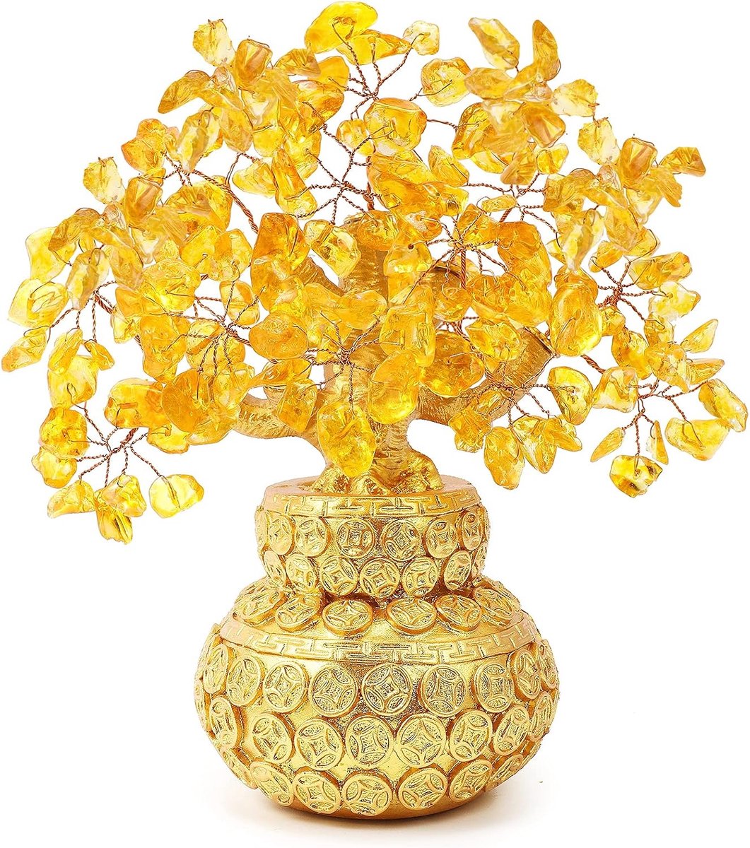 Feng Shui Decoratie - Kristalglas - Multicolor en Gouden