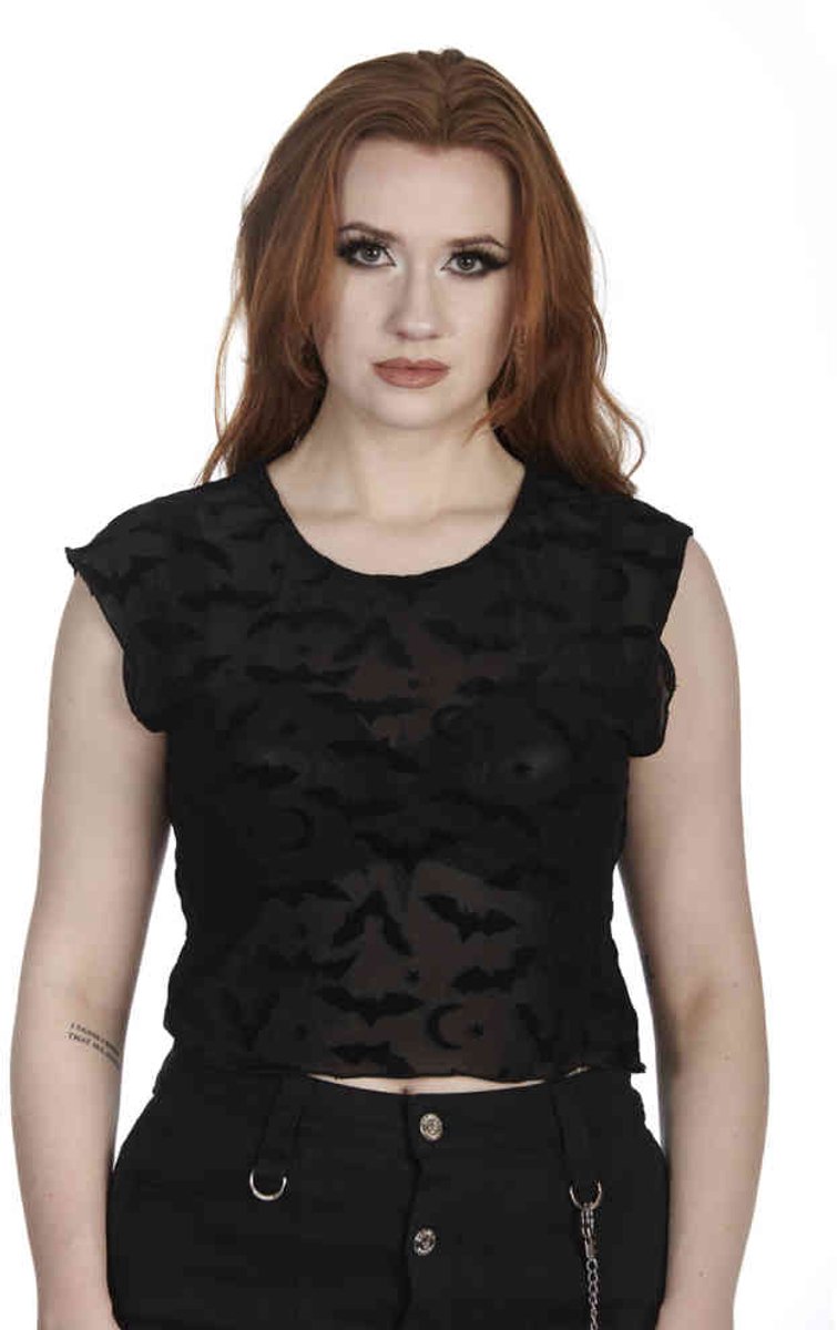 Banned - Sinead Bats Top - 2XL - Zwart