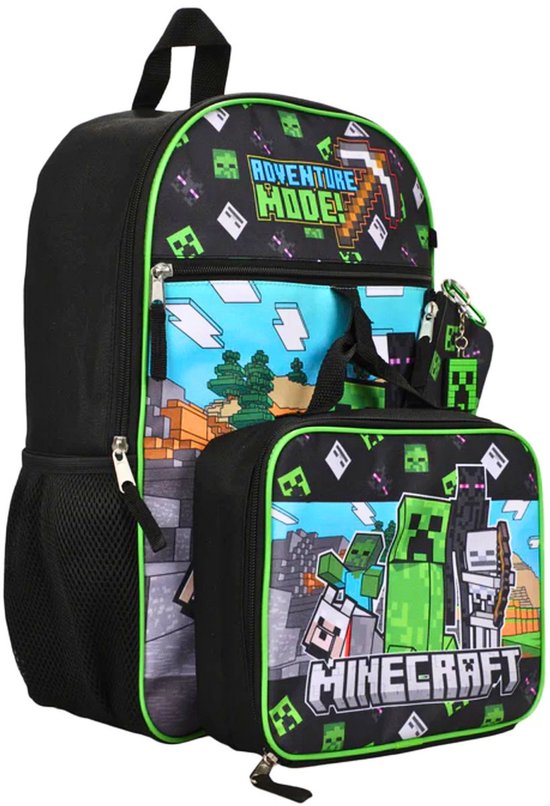 Minecraft Rugzak Jongens 5-delige set
