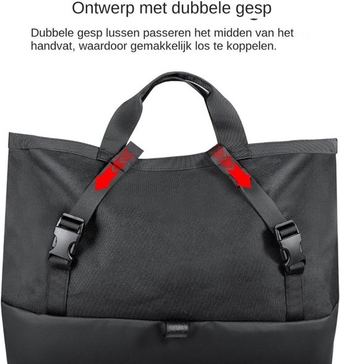 Fietsmand Achterop - Fietstas Mand - Boodschappen Doen - Roestwerende Coating - 34.4x30.5x15cm - Zwart