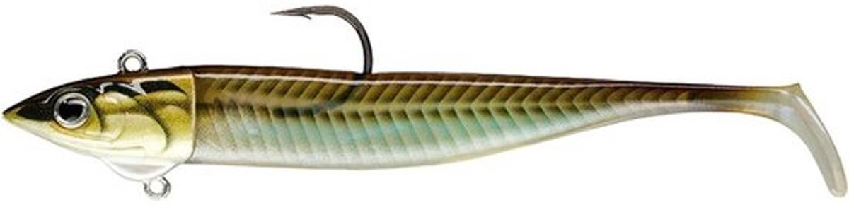 Rubberaas Vis - Kunstaas Lokaas - Roofvissen Vissen - Klaar Gemonteerd - 16 cm 94 g - Sandeel